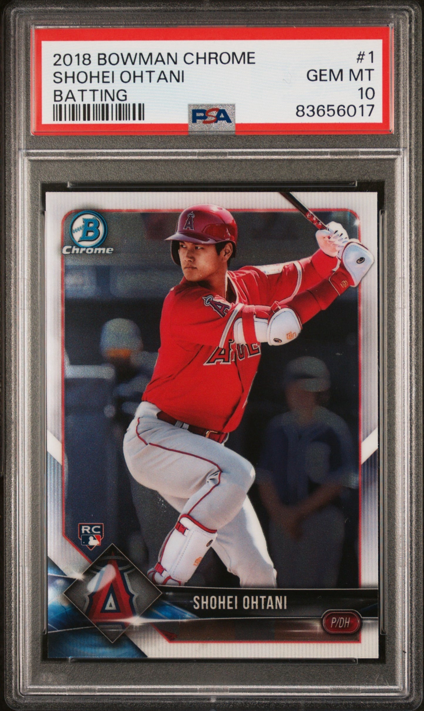 Shohei Ohtani 2018 Bowman Chrome RC PSA 10