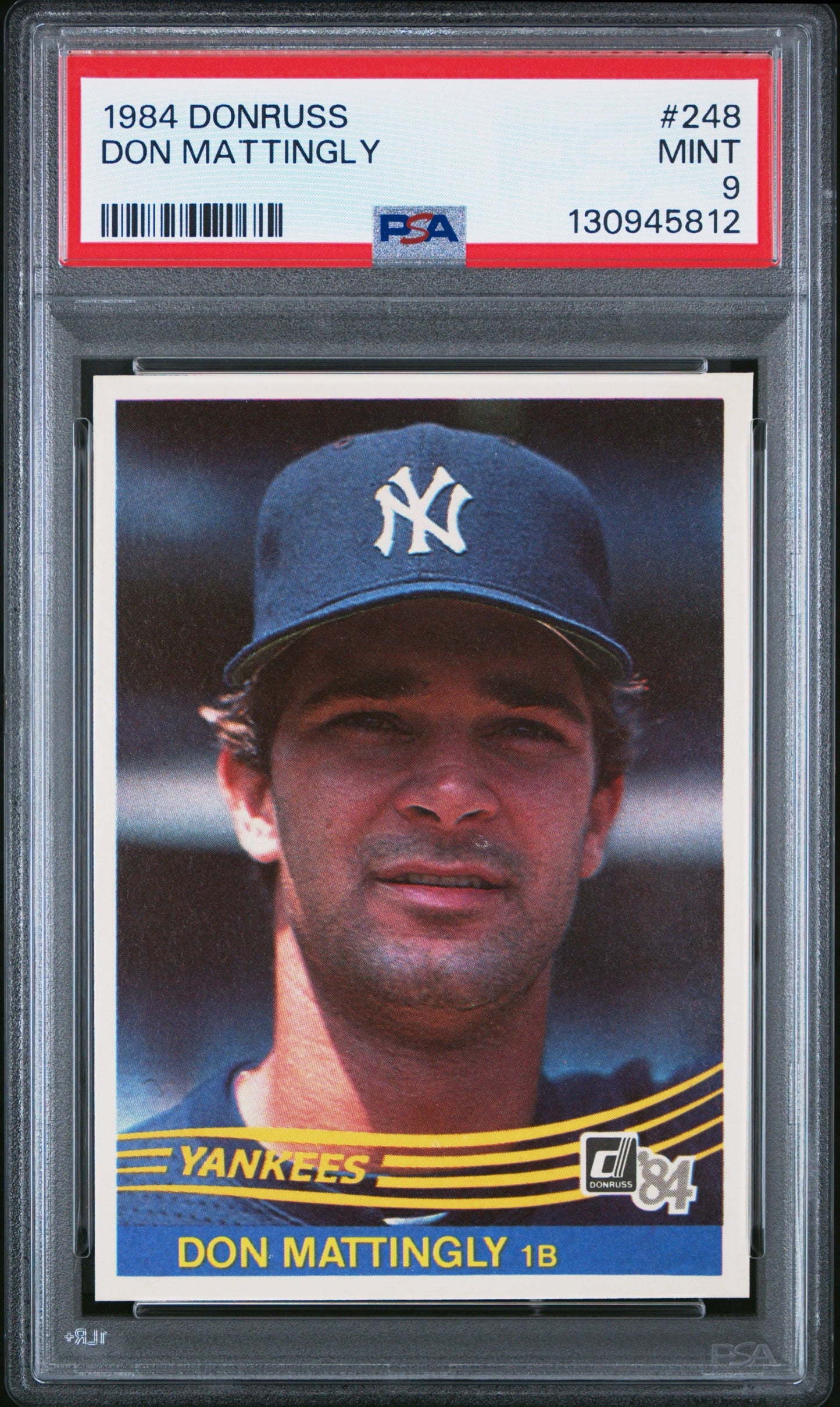 Don Mattingly 1984 Donruss RC PSA 9