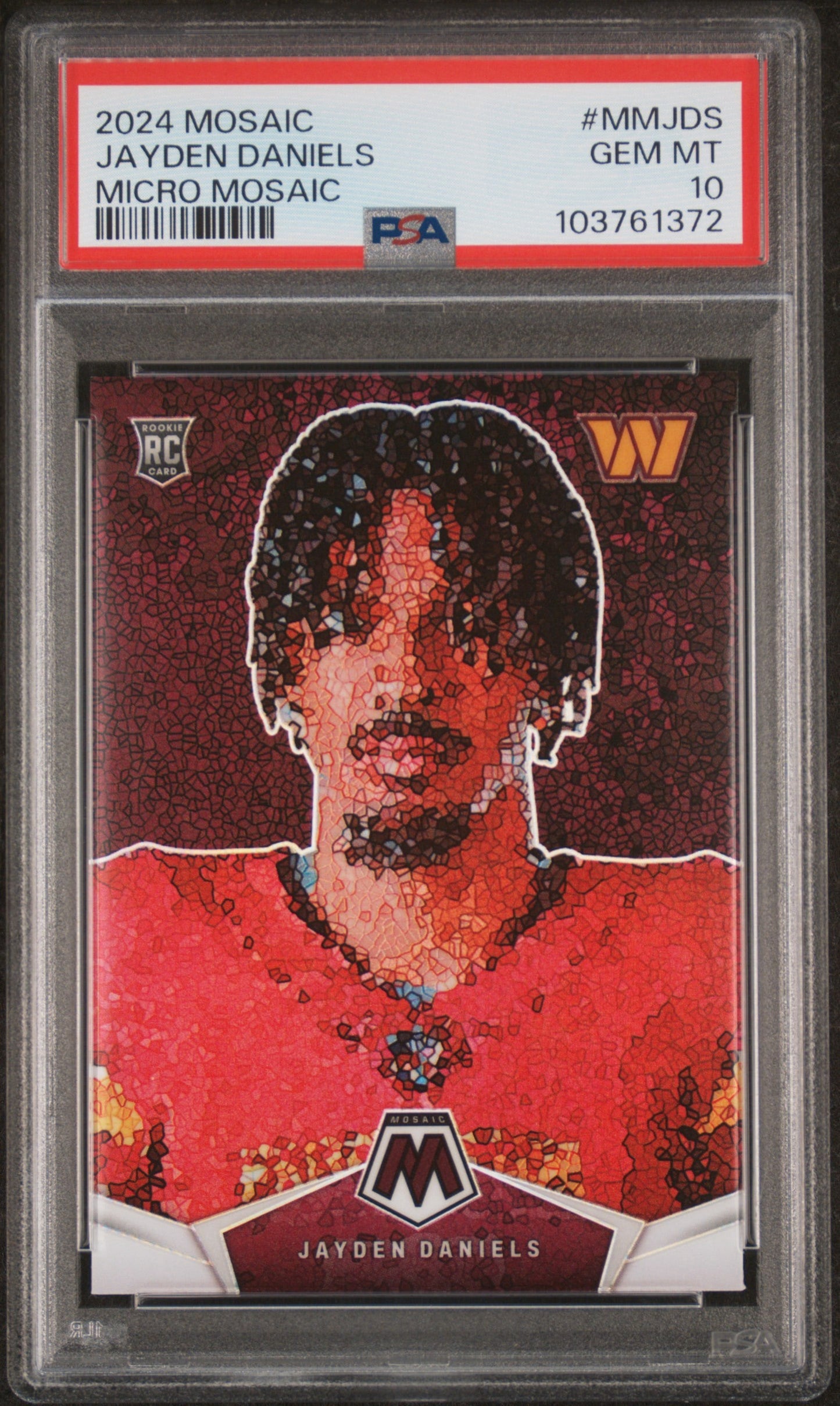 Jayden Daniels 2024 Panini Micro Mosaic PSA 10