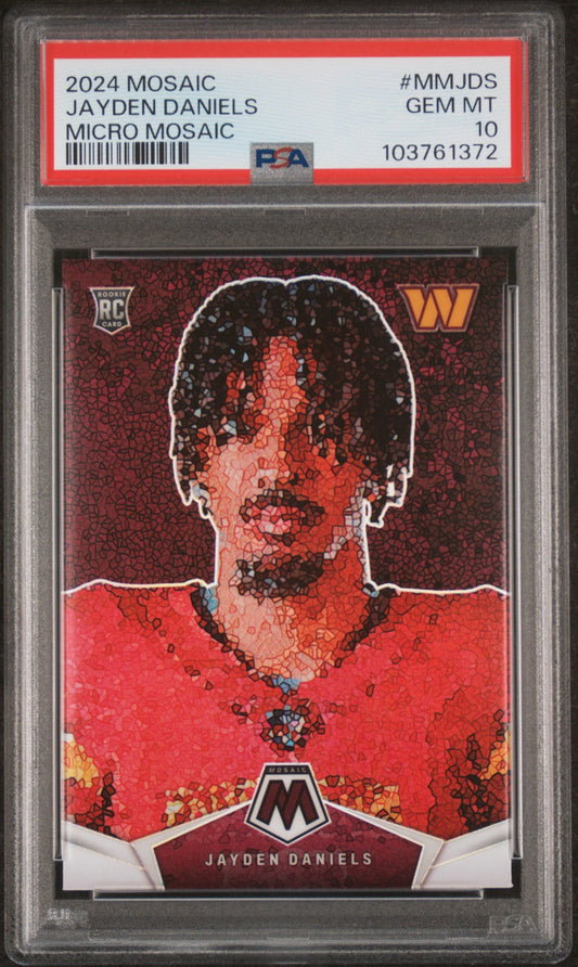 Jayden Daniels 2024 Panini Micro Mosaic PSA 10