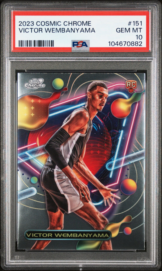 Victor Wembanyama 2023 Cosmic Chrome RC PSA 10