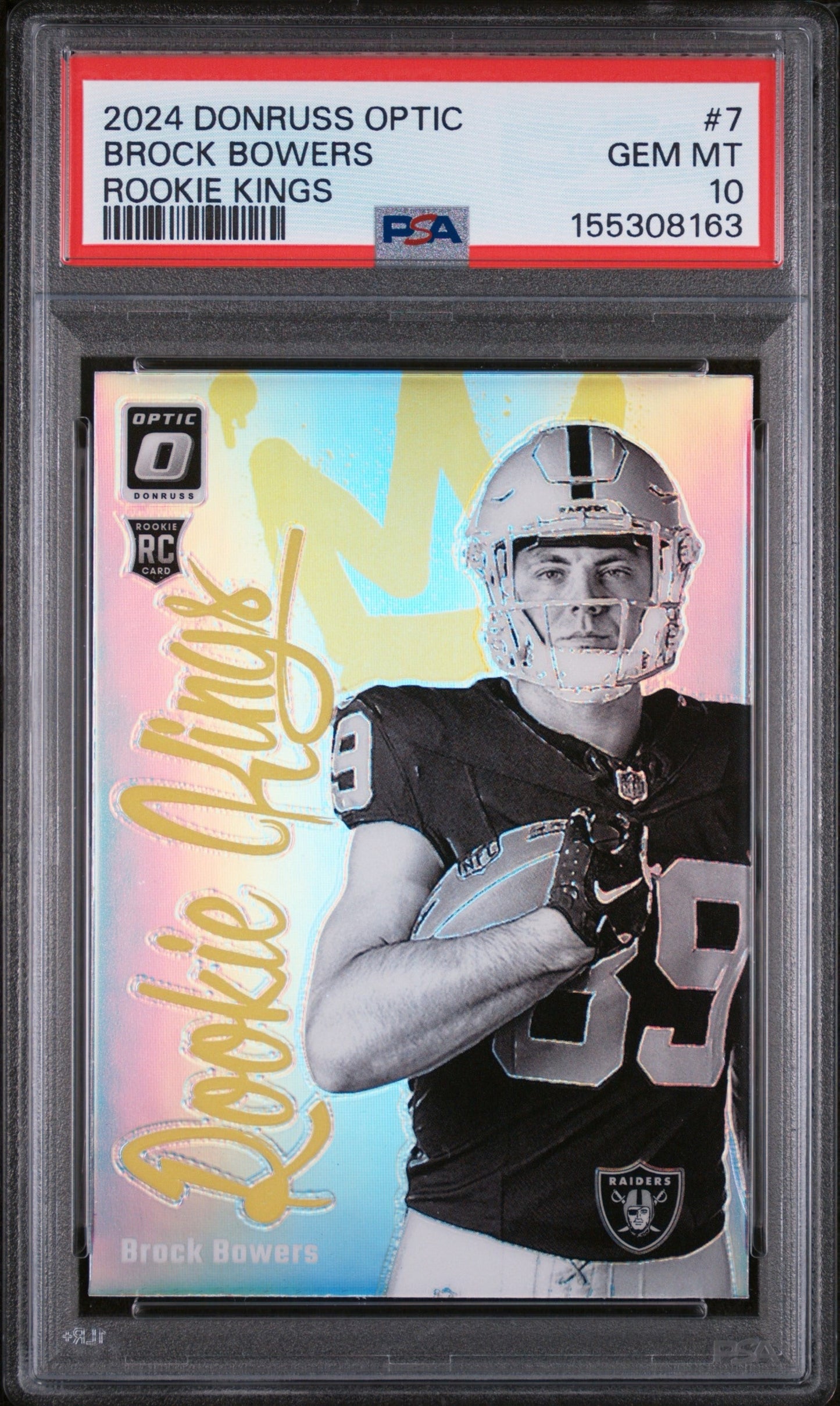 Brock Bowers 2024 Donruss Optic Rookie Kings PSA 10