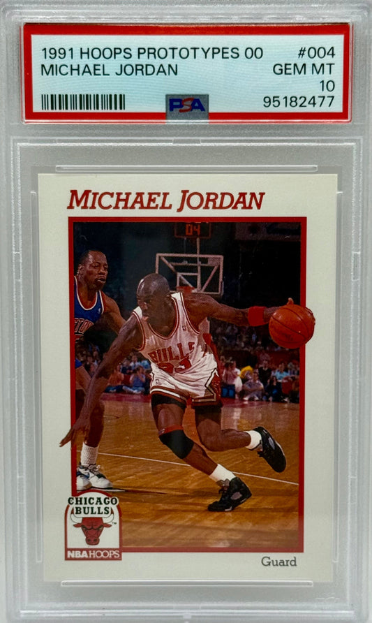Michael Jordan 1991 Hoops Prototypes PSA 10