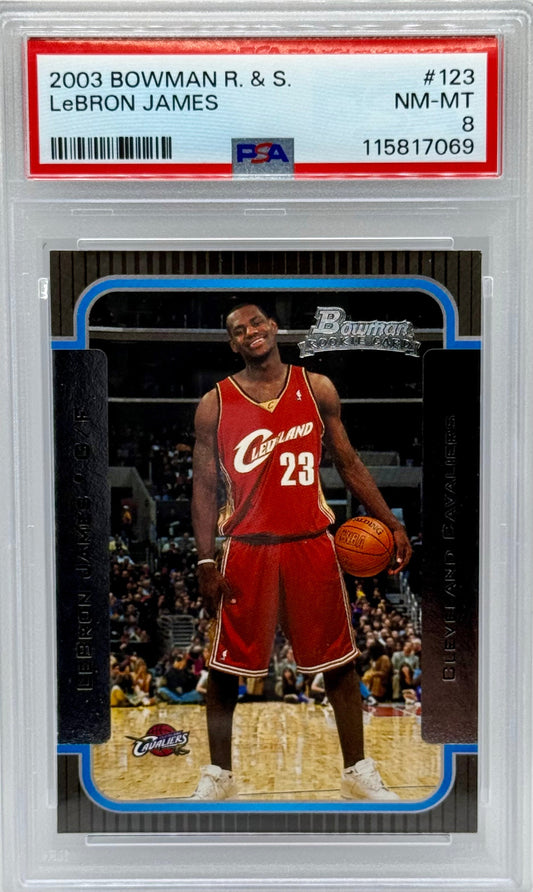 LeBron James 2003-2004 Bowman Rookies and Stars RC PSA 8