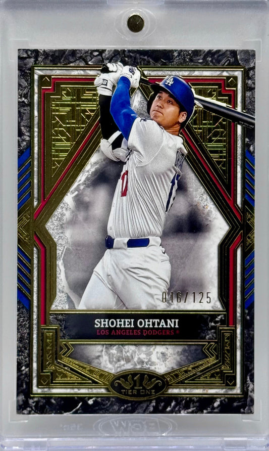 Shohei Ohtani 2025 Topps Tier 1 Gold Foil /125