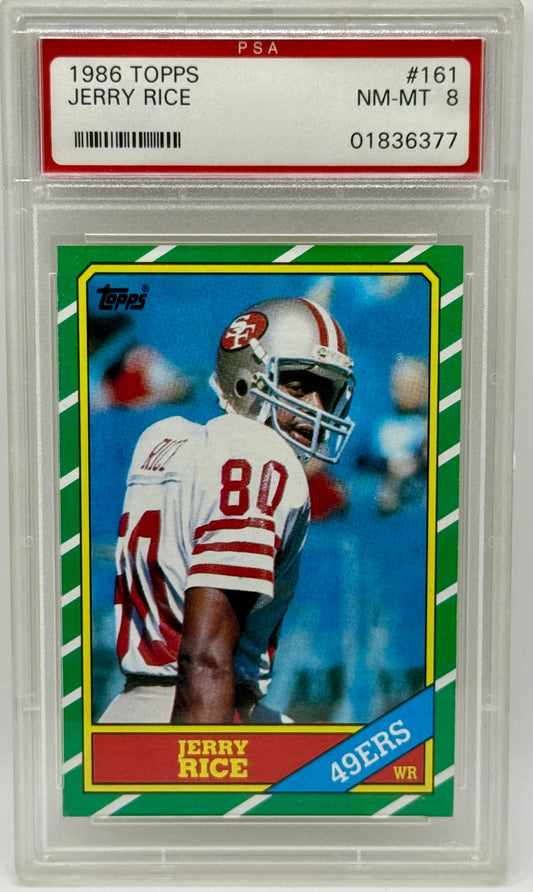 Jerry Rice 1986 Topps PSA 8