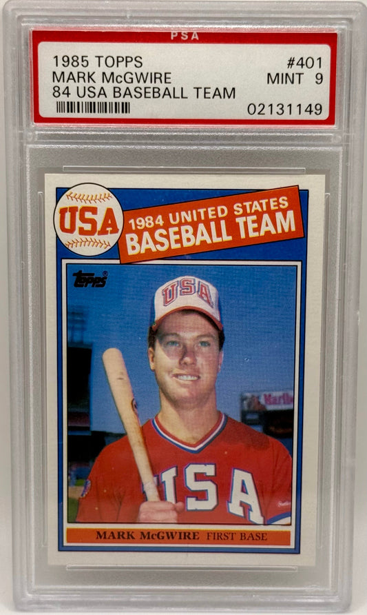 Mark McGuire 1985 Topps RC PSA 9