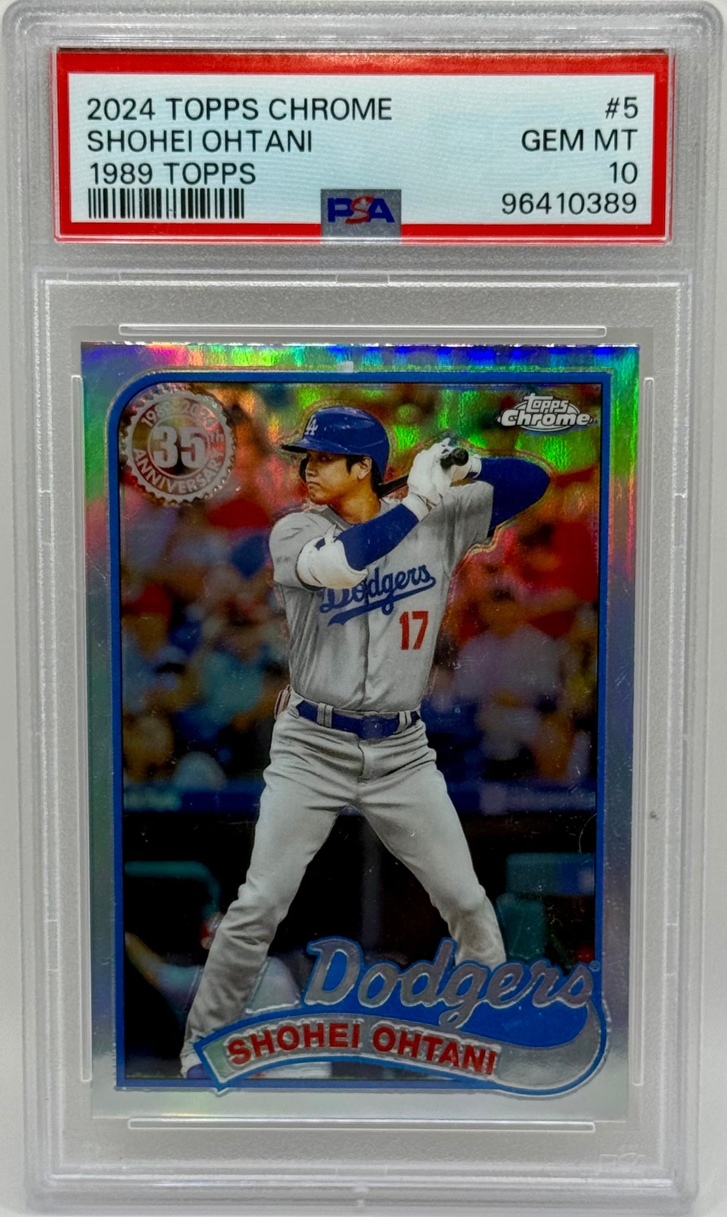 Shohei Ohtani 2024 Topps Chrome PSA 10