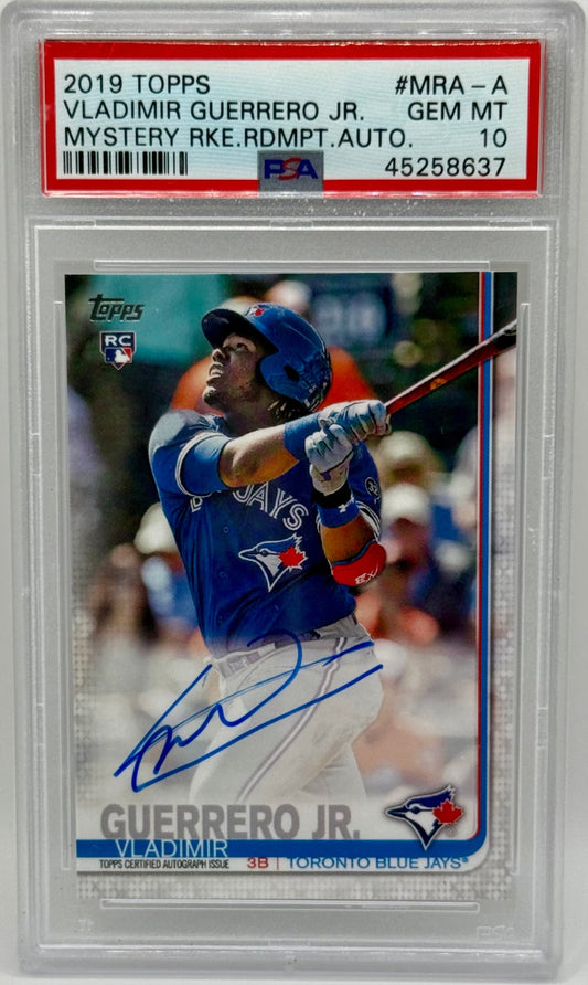 Vladimir Guerrero 2019 Topps Mystery Rookie Redemption Auto PSA 10
