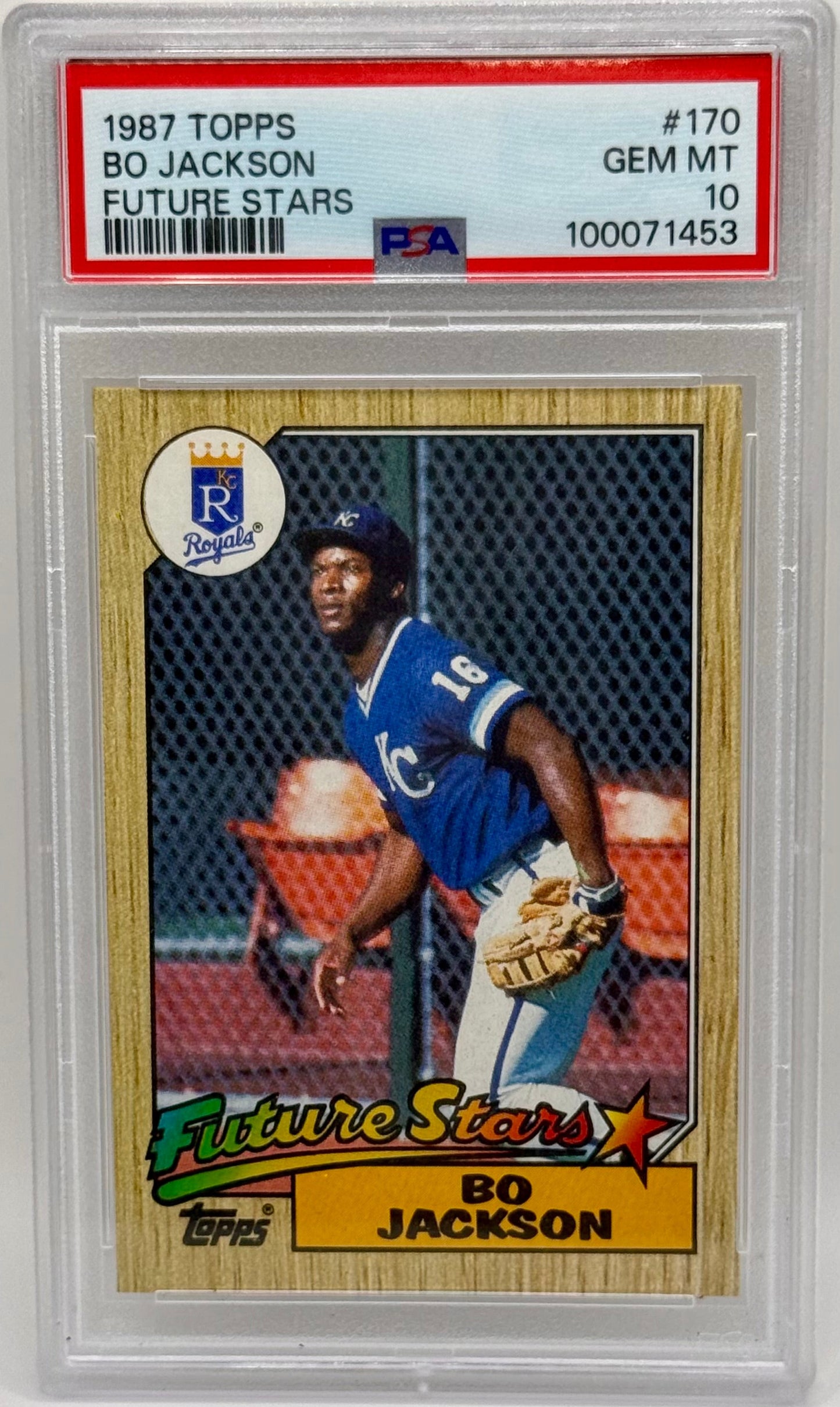 Bo Jackson 1987 Topps RC PSA 10