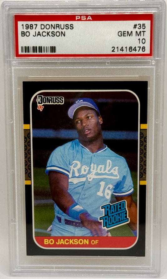 Bo Jackson 1987 Donruss RC PSA 10