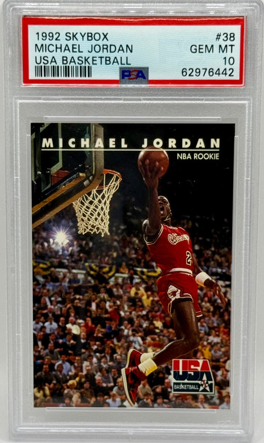 Michael Jordan 1992 Skybox USA Basketball PSA 10