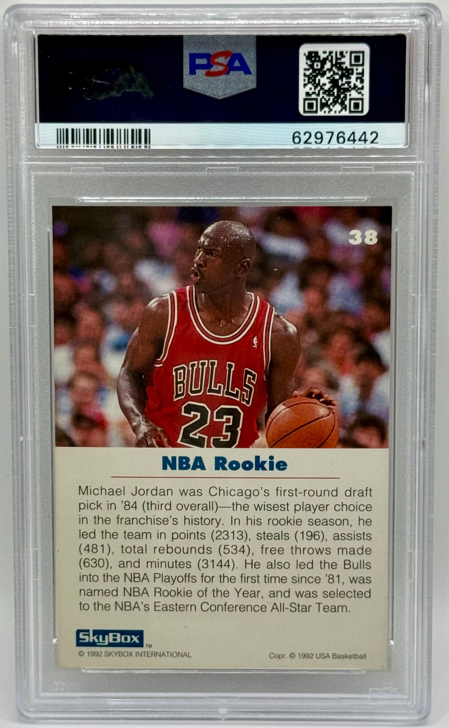Michael Jordan 1992 Skybox USA Basketball PSA 10