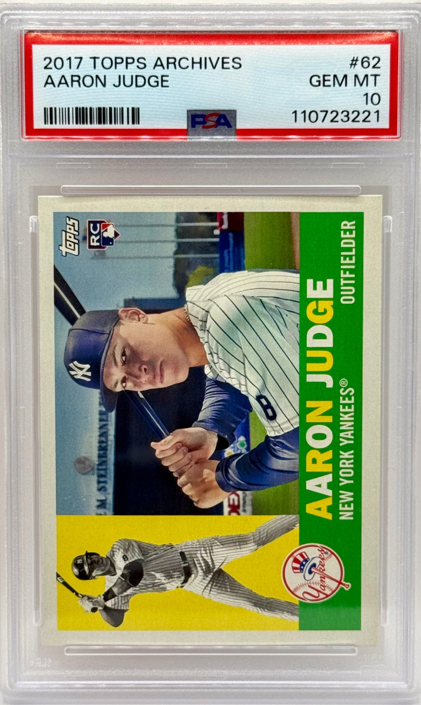 Aaron Judge 2017 Topps Archive RC PSA 10