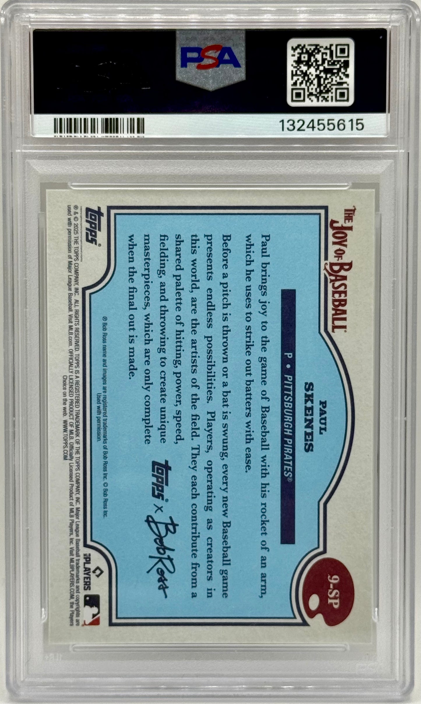 Paul Skenes Topps Bob Ross PSA 10