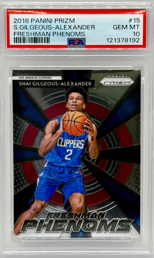 SGA 2018 Panini Prize Freshman Phenoms PSA 10