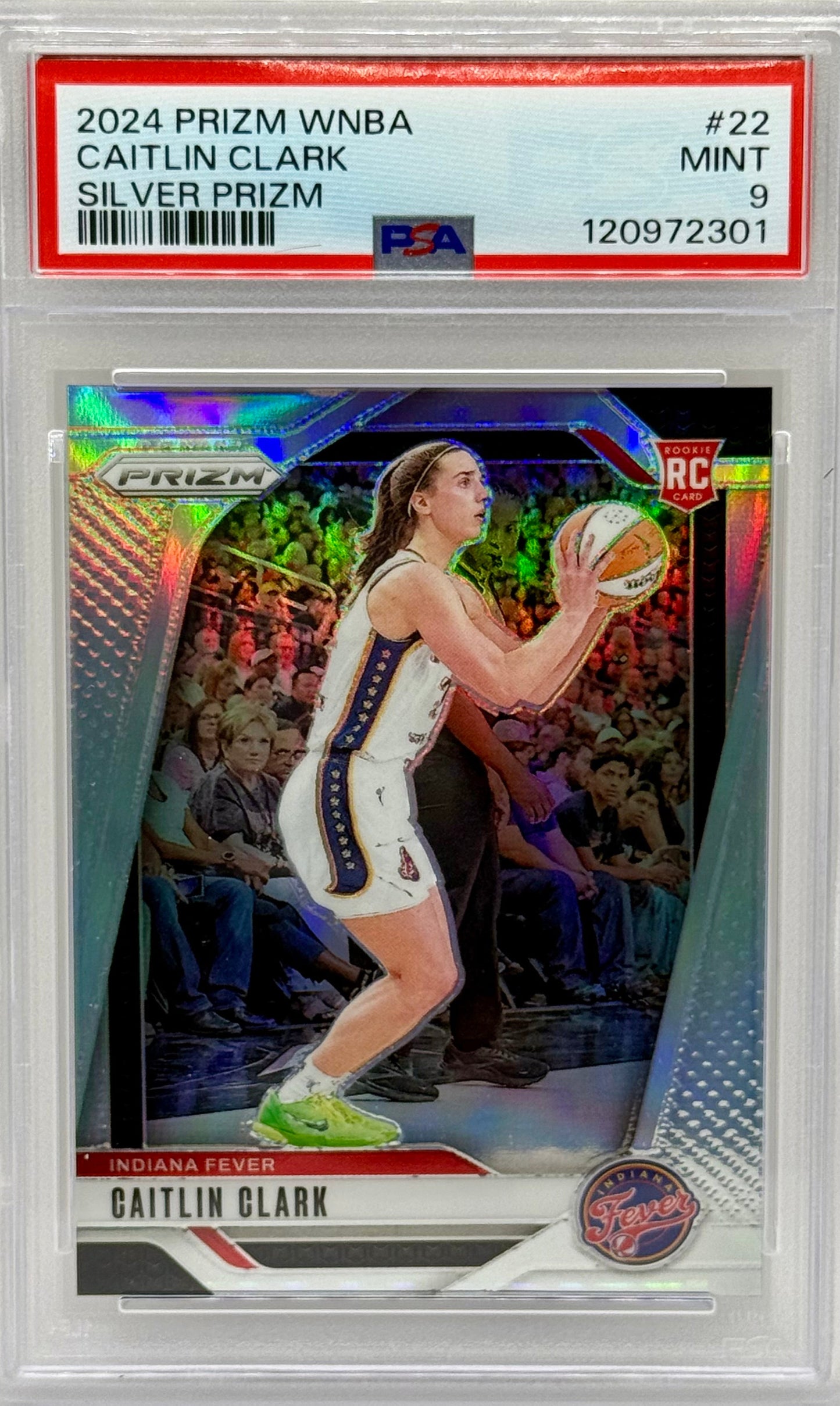 Caitlin Clark 2024 Silver Prizm PSA 9