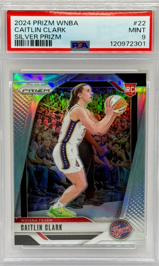 Caitlin Clark 2024 Silver Prizm PSA 9