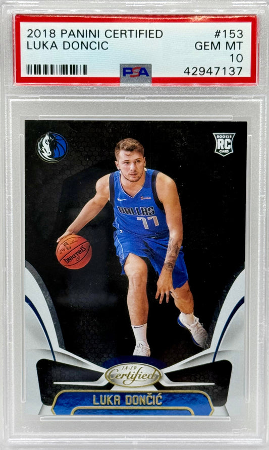 Luka Doncic 2018 Panini Certified RC PSA 10