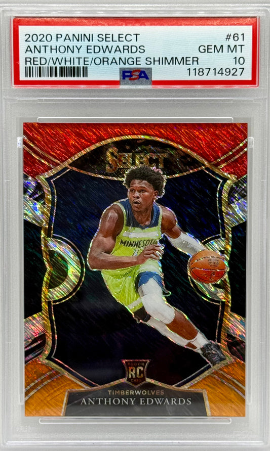 Anthony Edwards 2020 Panini Select RC PSA 10