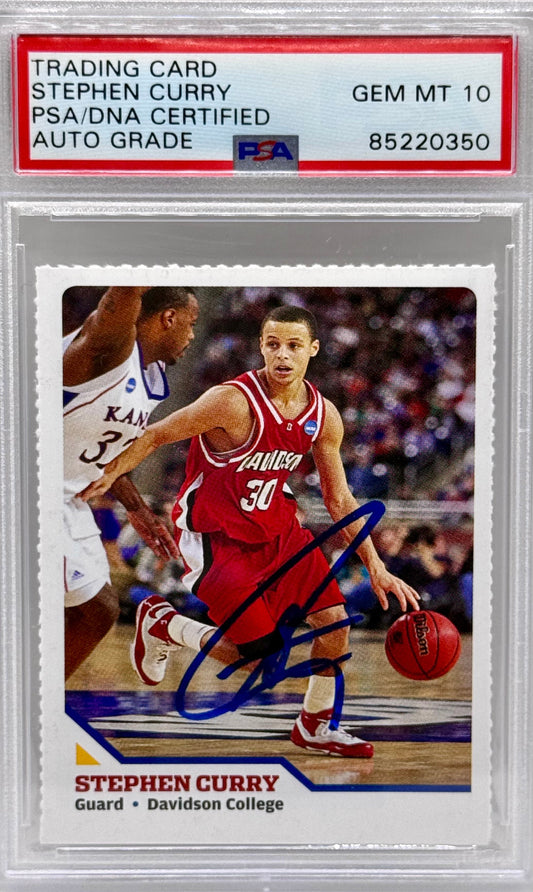 Steph Curry Sports Illustrated Auto PSA 10