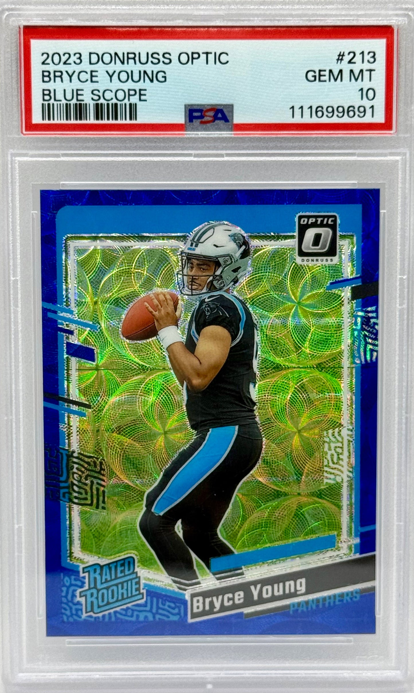 Bryce Young 2023 Donruss Optic Rated Rookie PSA 10