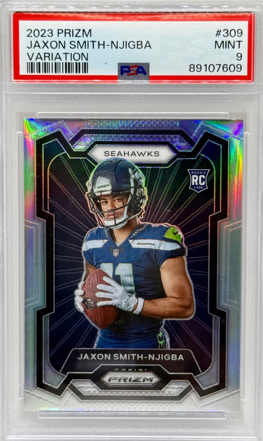 Jaxon Smith-Njigba Prizm RC PSA 9