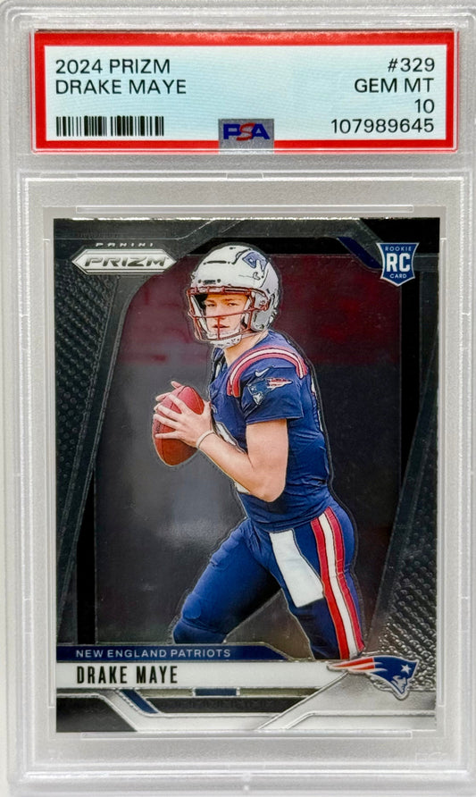 Drake Maye 2024 Prizm PSA 10