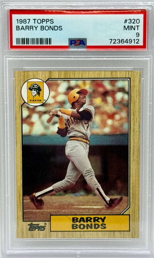 Barry Bonds 1987 Topps PSA 9