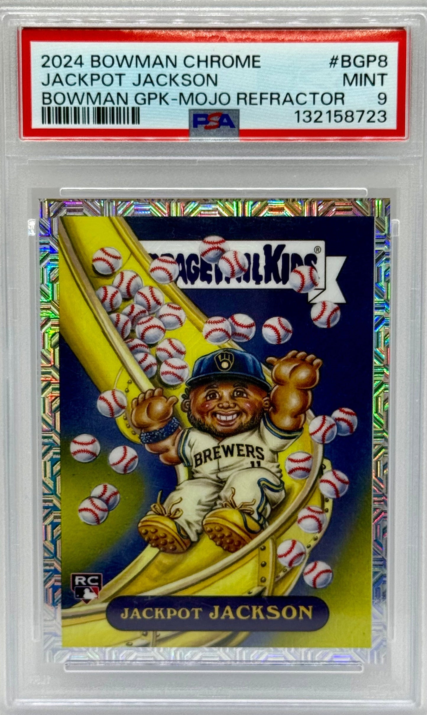 Jackpot Jackson 2024 Bowman Chrome Mojo Refractor PSA 9