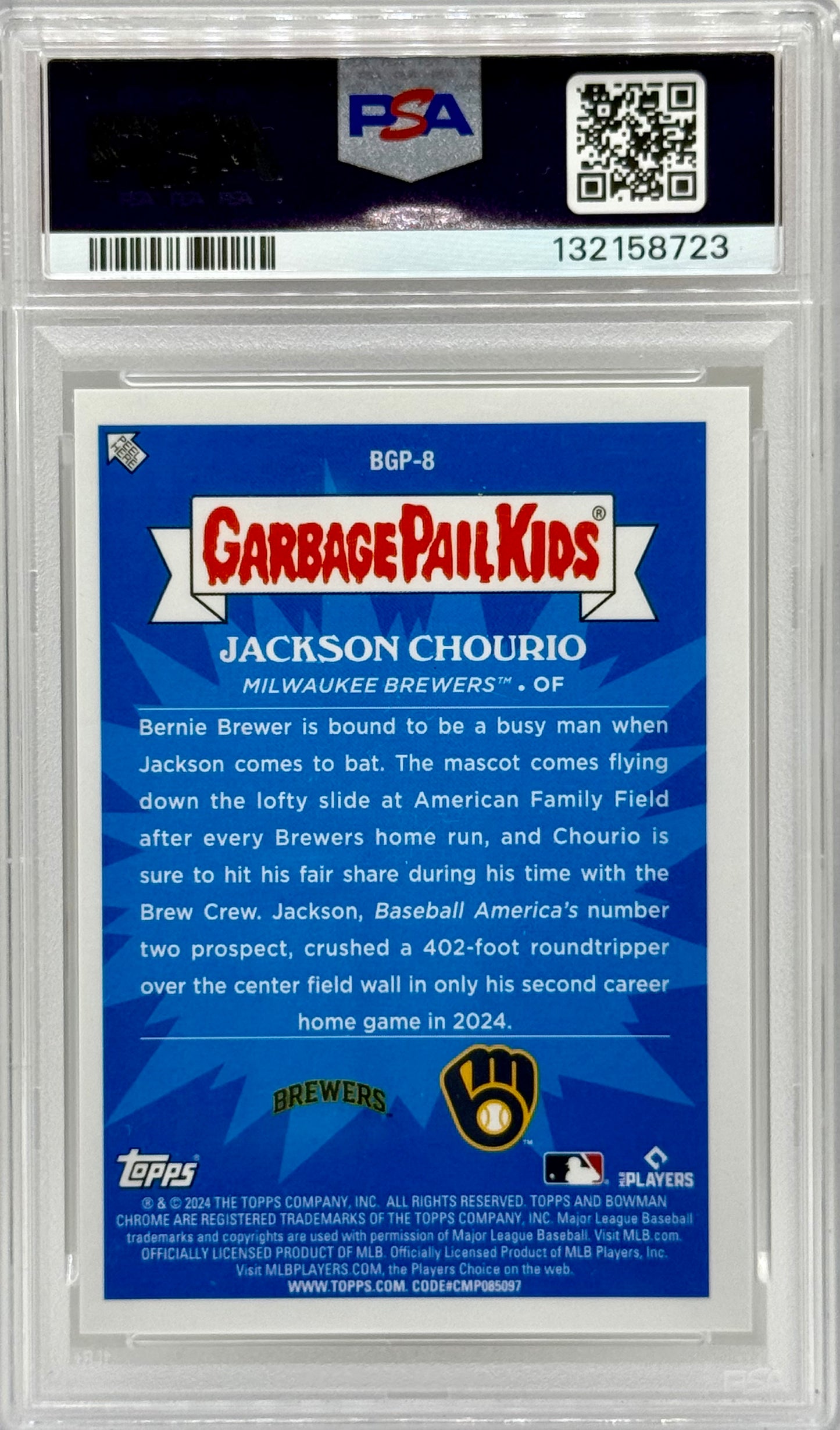 Jackpot Jackson 2024 Bowman Chrome Mojo Refractor PSA 9