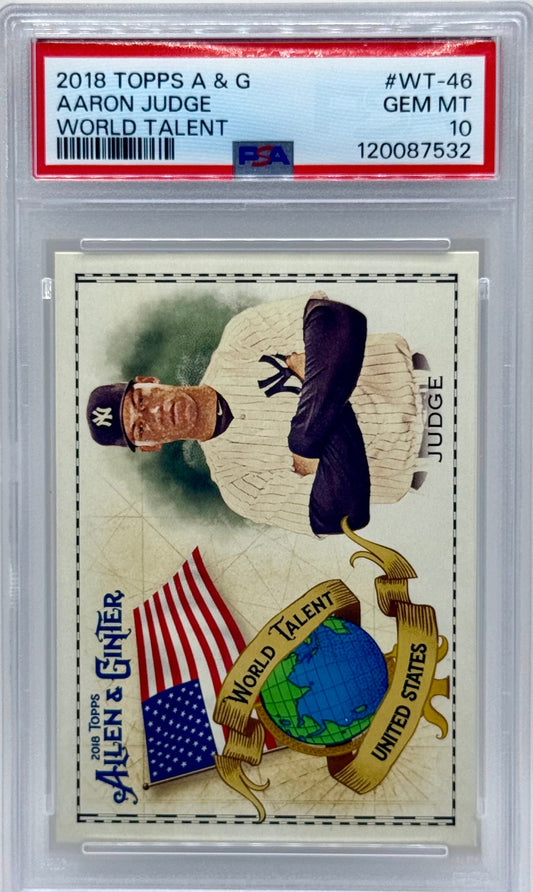 Aaron Judge 2018 Allen & Ginter World Talent PSA 10