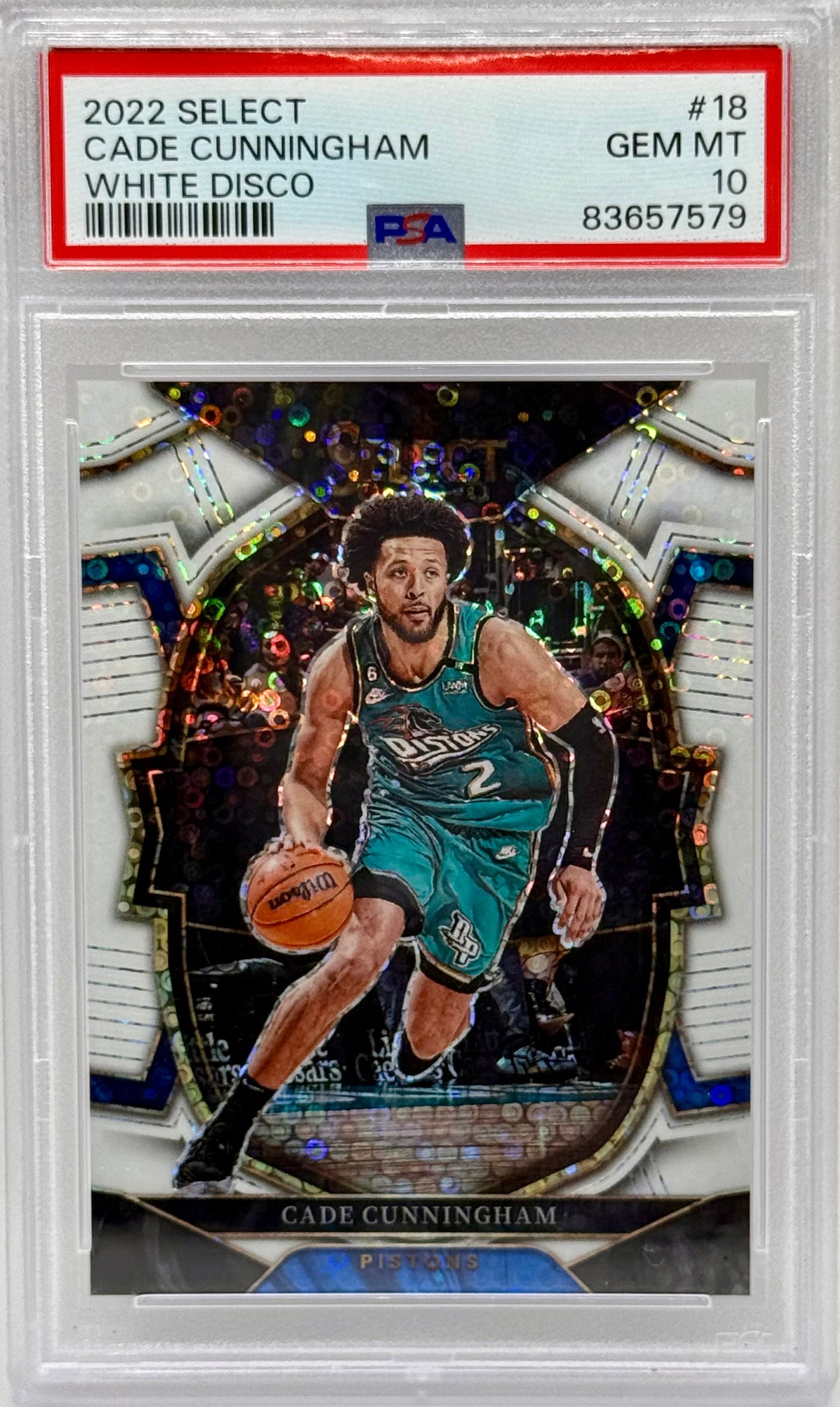 Cade Cunningham 2022 Select White Disco PSA 10